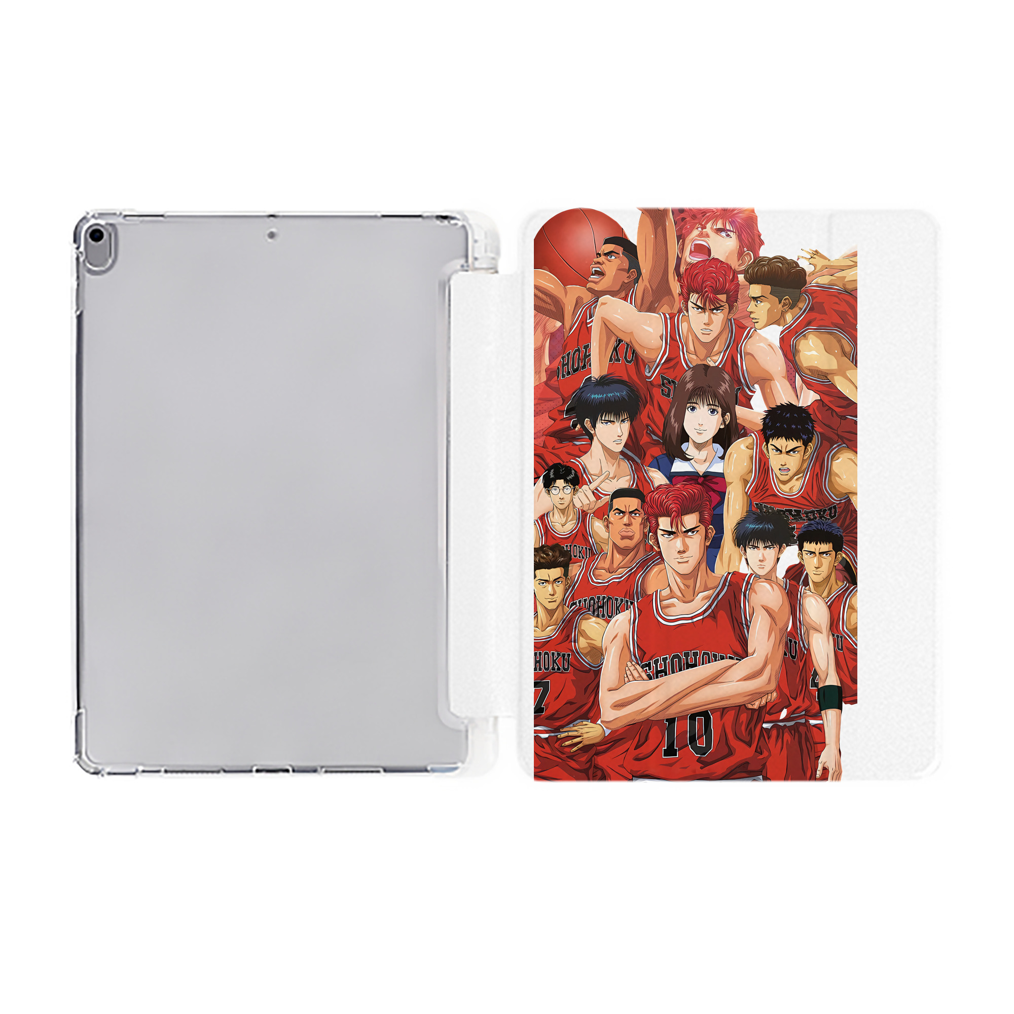 （画像用） SLAM DUNK／スラムダンク IPad ケース ペン収納付き 三つ折りスタンド PUレザー×シリコン 対応機種9.5/10.5/10.9インチ